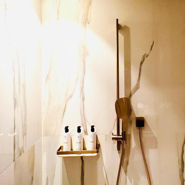 Bathroom shower shelf