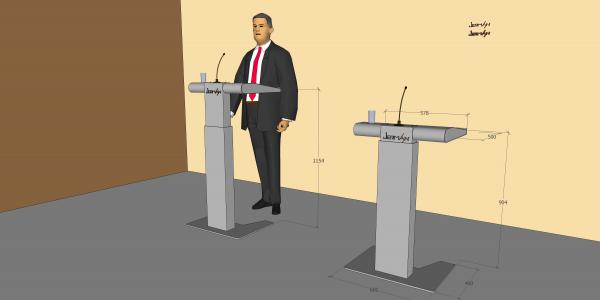 Freestanding lectern SYMPHONY